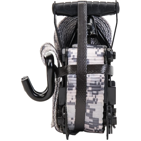 Keeper 16'X2" Molded Grip Ratchet Tie-Down, 3,333lb WLL, Digital Gray Camo 84618